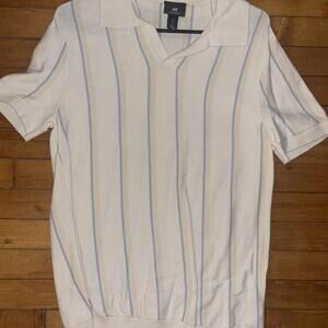 Lightweight Striped Polo Shirt - Perfect for Casual Outings